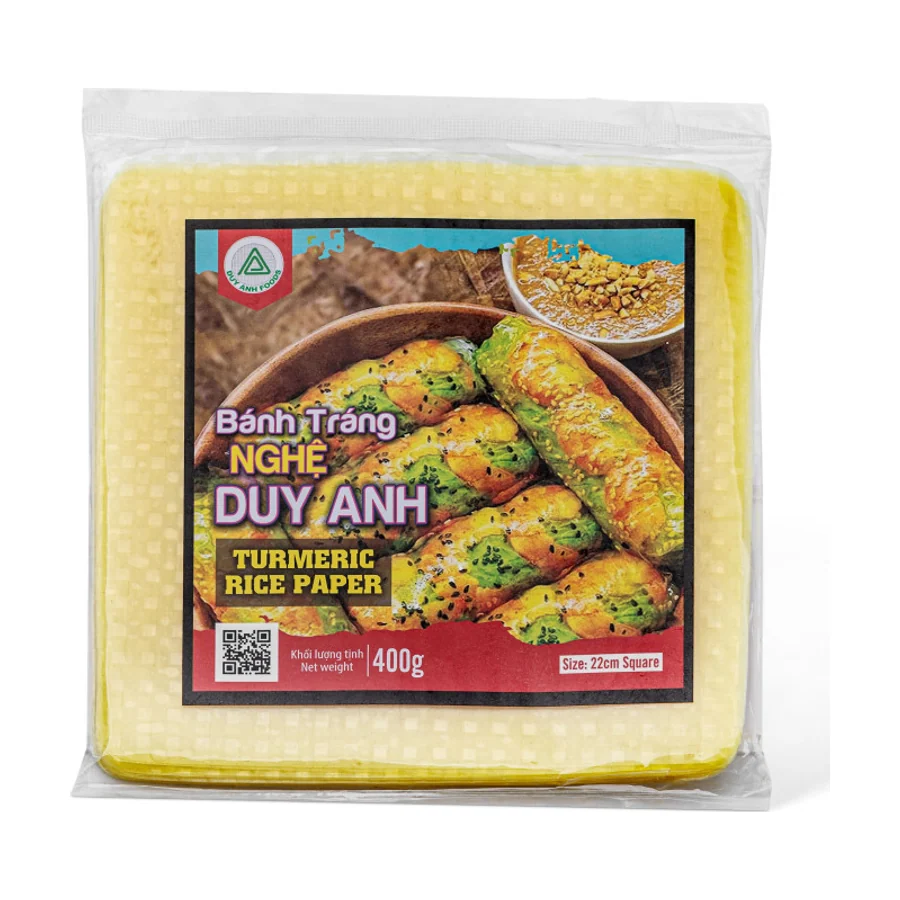 Папір рисовий квадратний жовтий Duy Anh Foods 0,4 кг