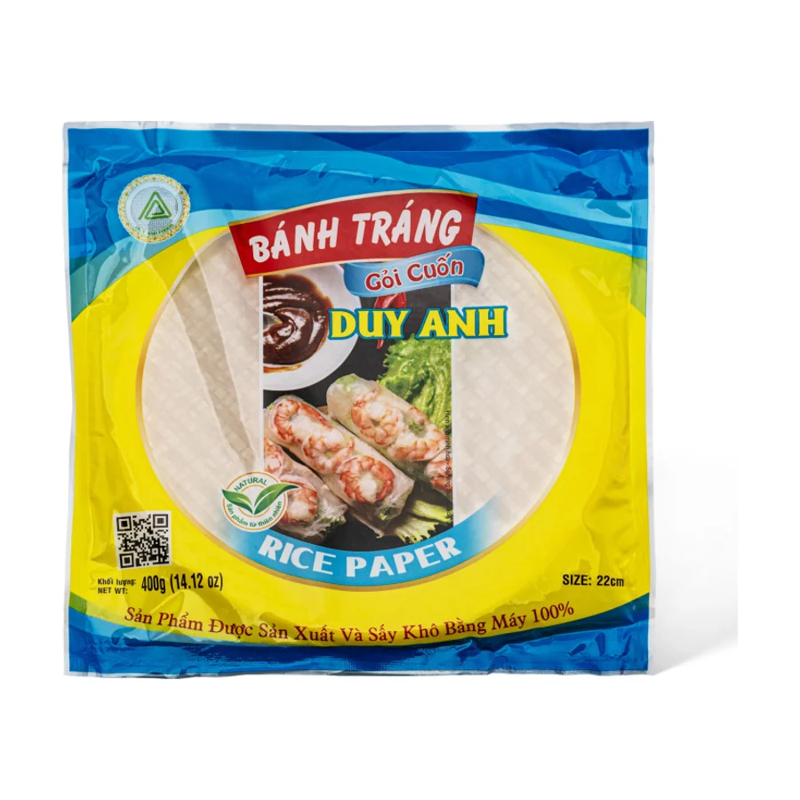 Папір рисовий круглий для фреш-ролів Duy Anh Foods 0,4 кг
