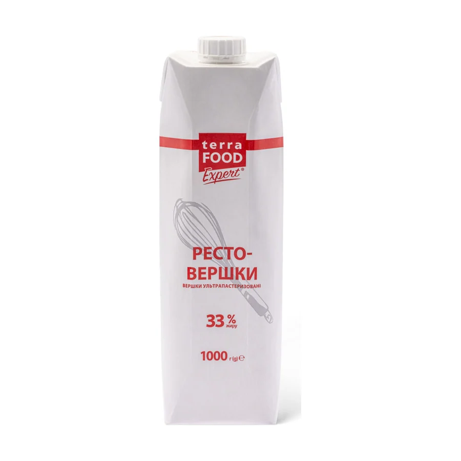 Вершки 33% Terra Food Expert 1л/ 1 кг