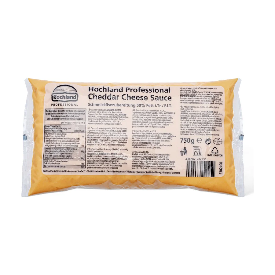 Сир-соус Cheddar Hochland Professional 0,75 кг